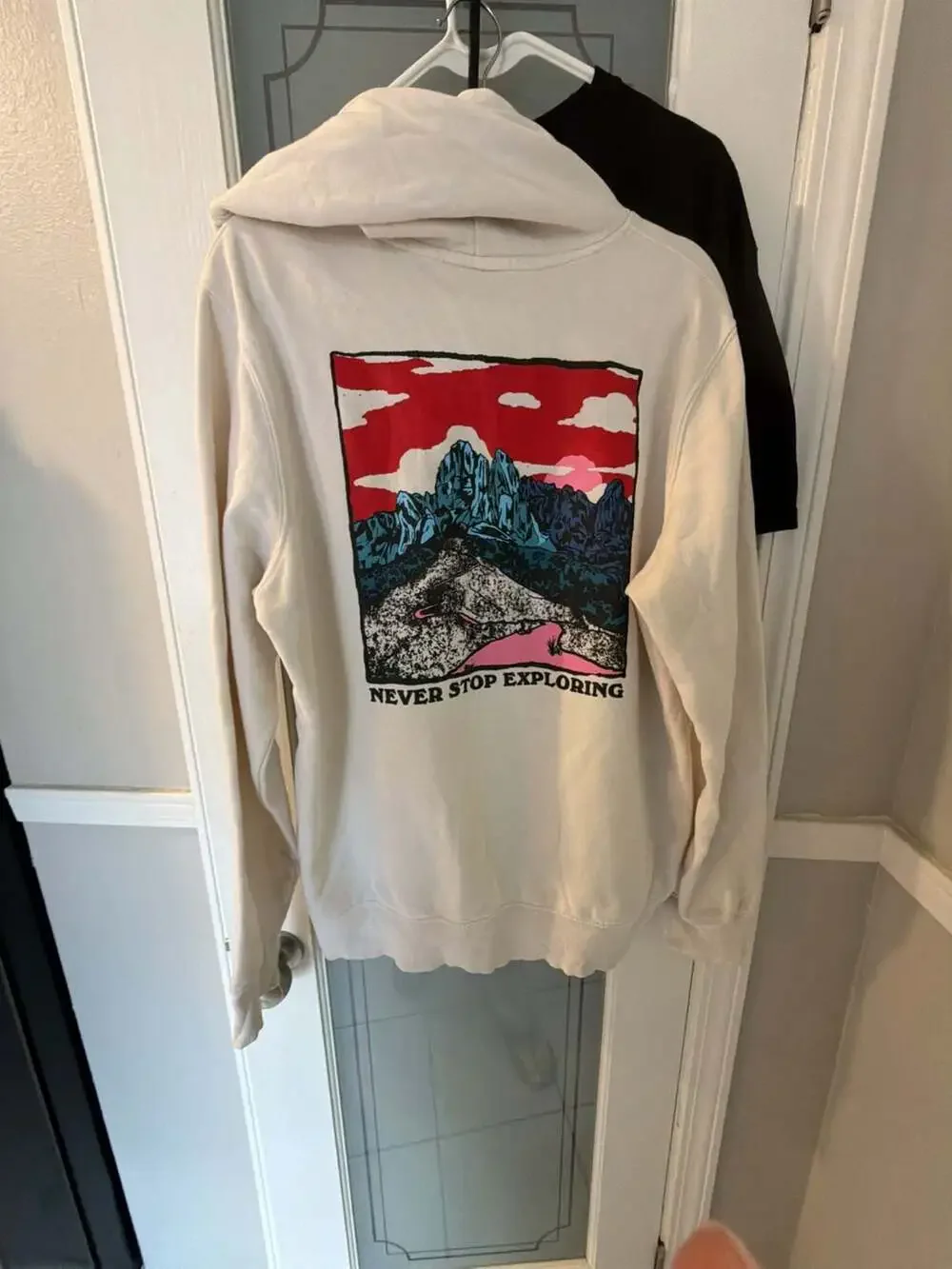 The North Face Men'sNever Stop Exploring Mountain GraphicHoodie Size L